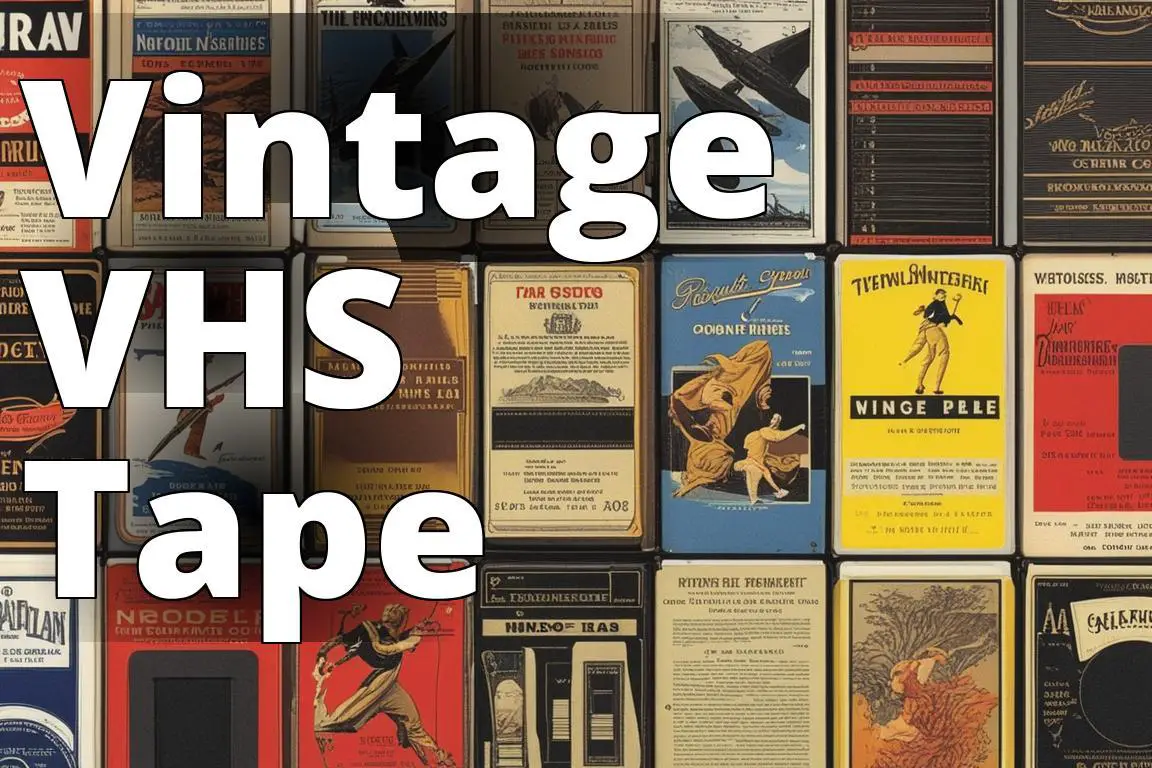 The featured image should contain a collection of vintage VHS tapes