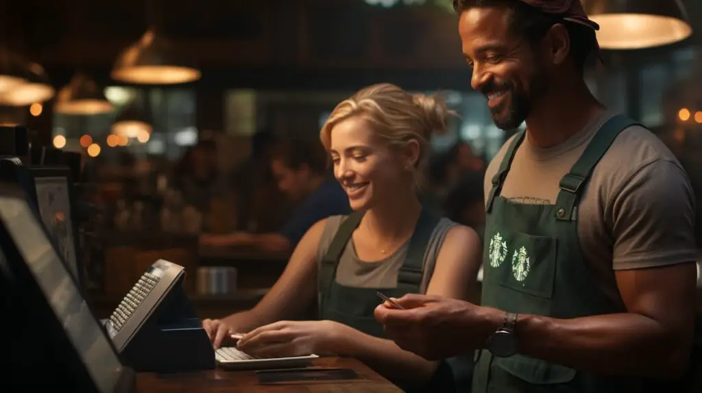 Paying at Starbucks with Apple Pay
