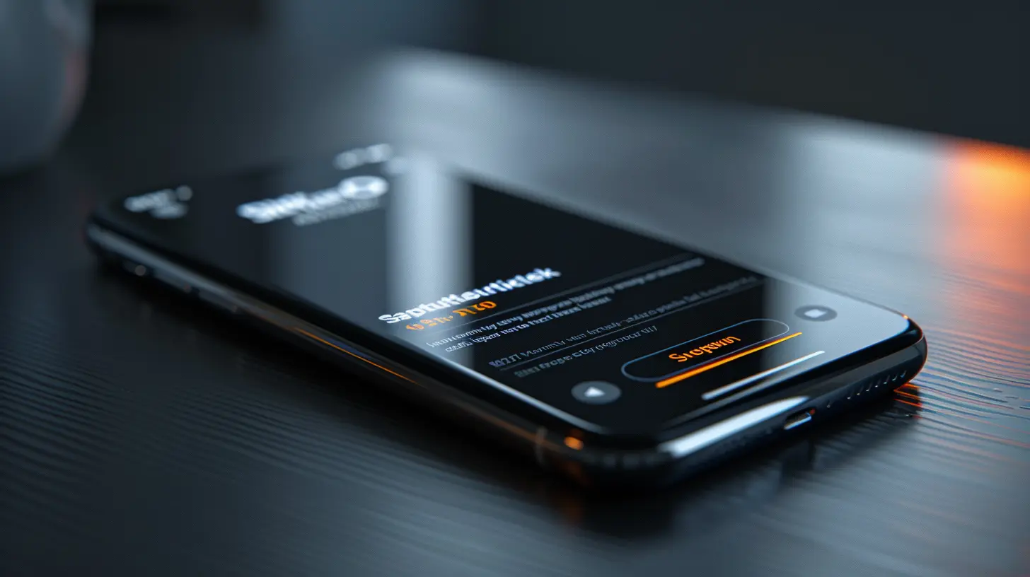image of mobile phone app to send money instantly