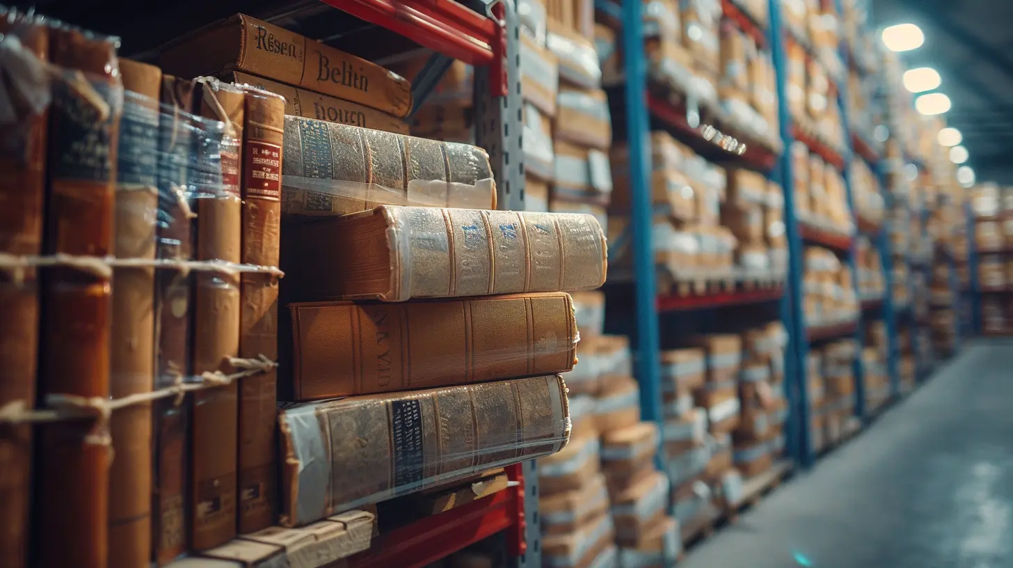 image of short stories being sold for money and shipped as books