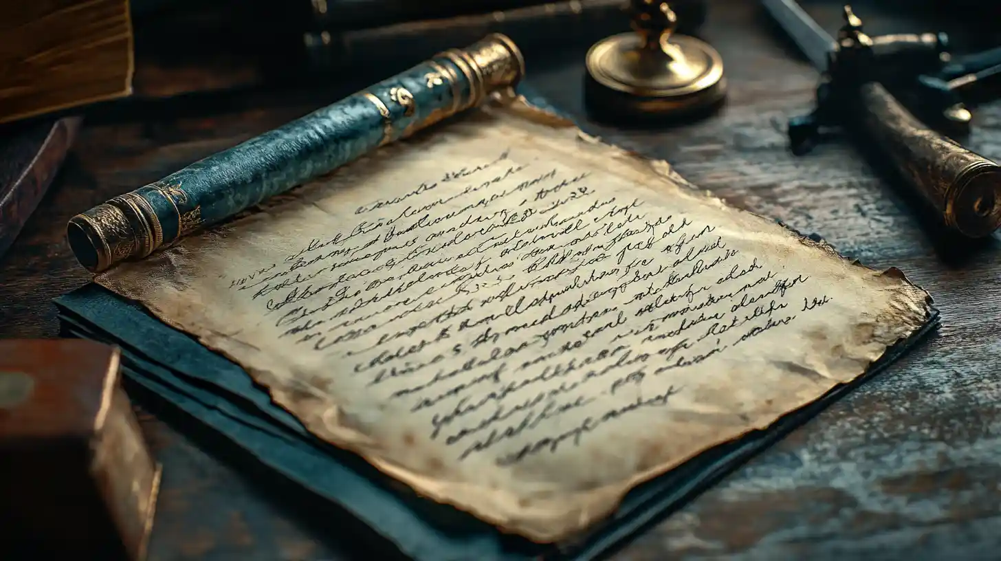 image of an antique scroll from Egypt for sale