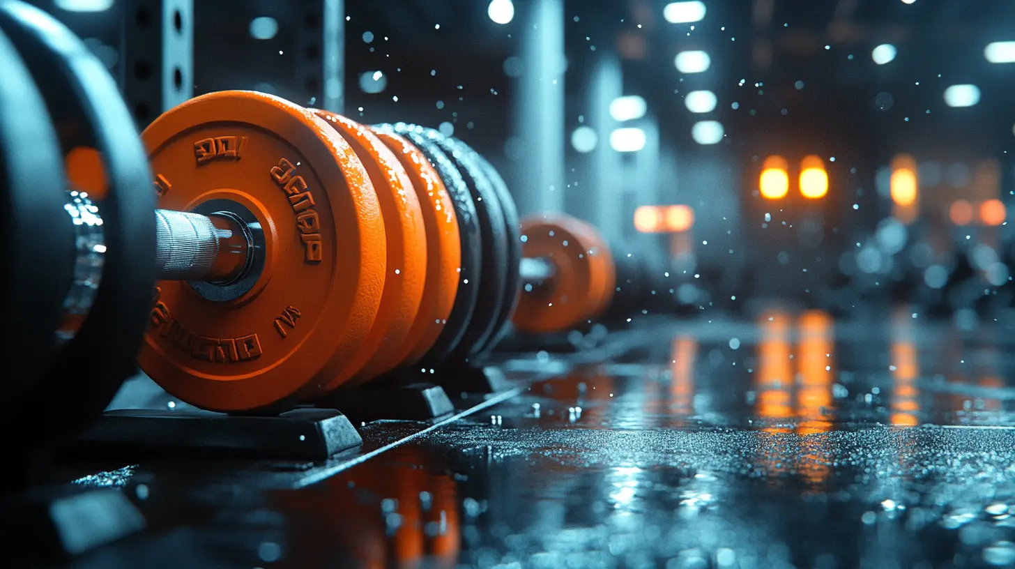 image of gym weights representing gym membership to cut from personal budget