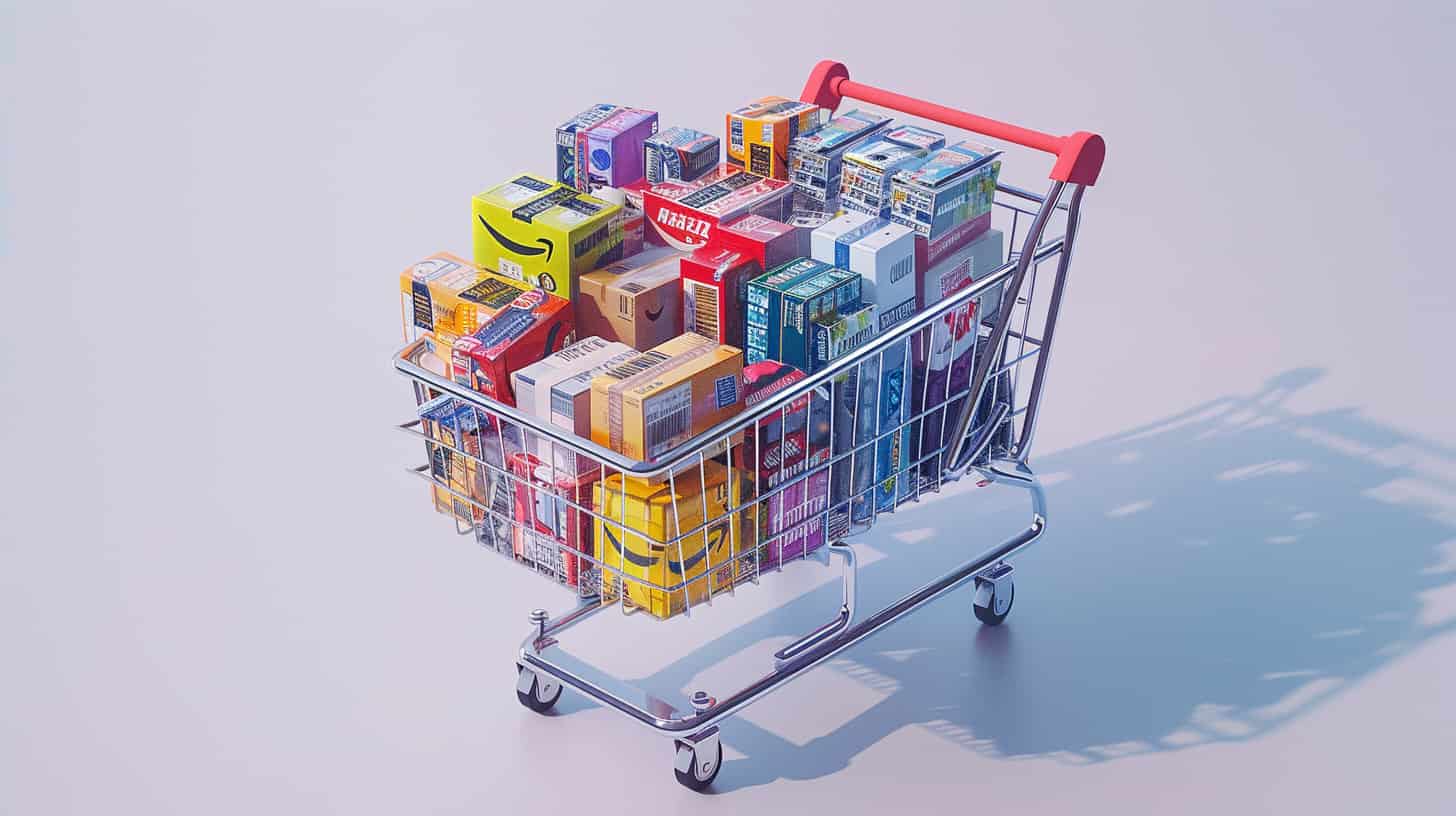 image of a full shopping cart