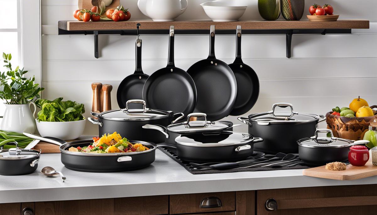 Assortment of high-quality kitchenware and cookware